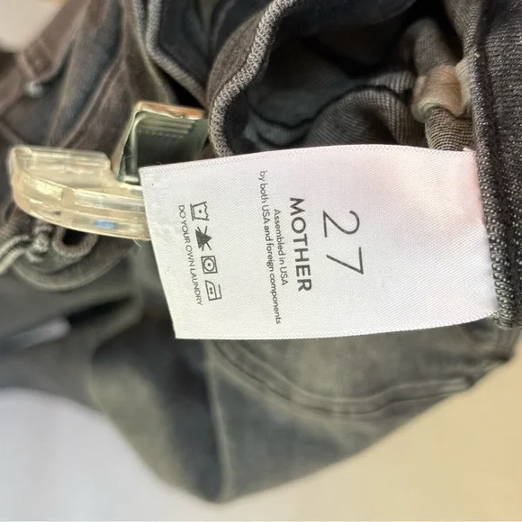 MOTHER the patch pocket twister sneak jeans in up in smoke - Picture 14 of 16